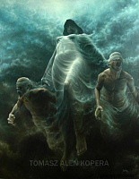 картины польского художника обращены к темной стороне человеческой психики.